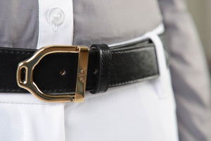 Leather belt H30mm, Makebe